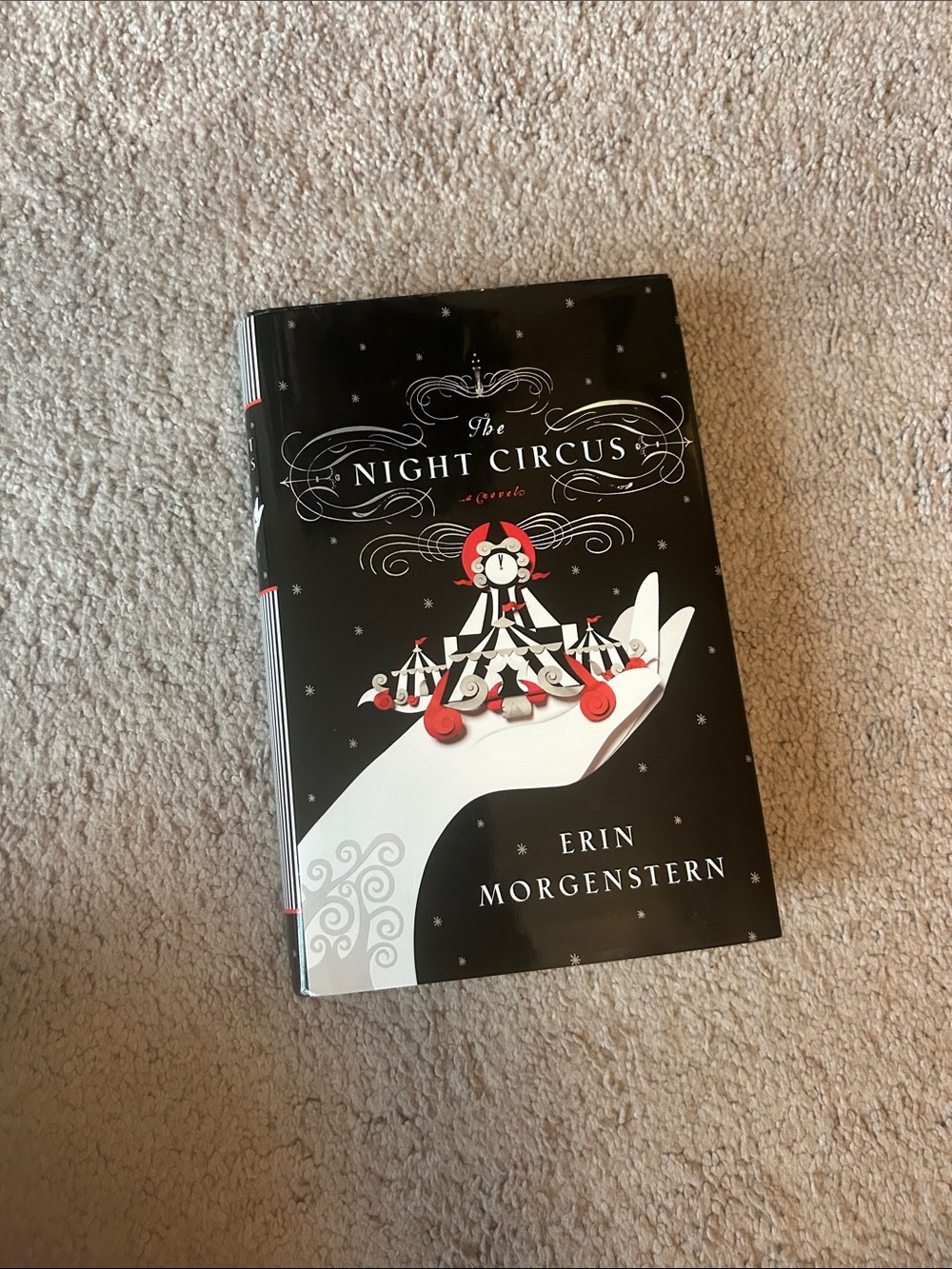 The Night Circus by Erin Morgenstern - Black & White with Red Accents